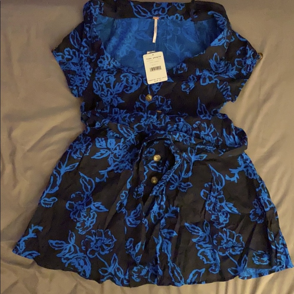 Black/ Blue floral dress